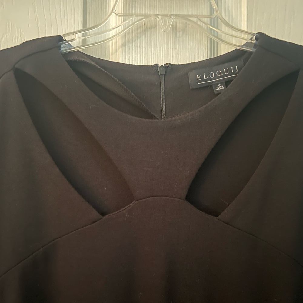 Eloquii Peplum with Peep Eye Openings. Always a Show-Stopper (S=18W)